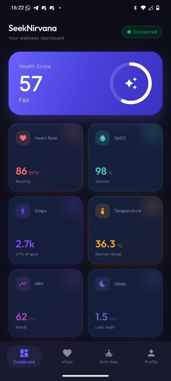 App home screen